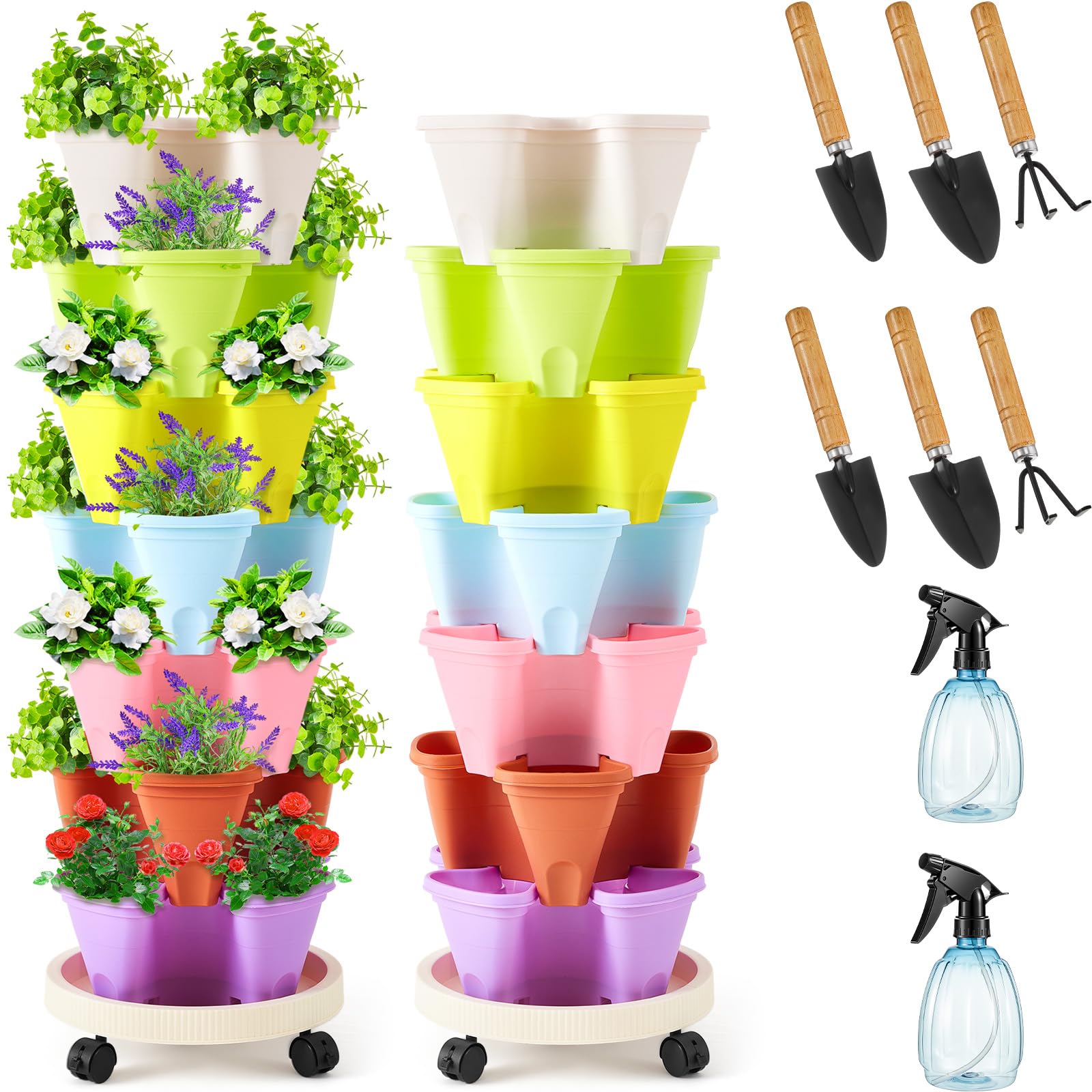 ロシニョールsuper village VII Limited　 166cm Amazon.com: Umigy 2 Set of 7 Tier Vertical Planter Stackable